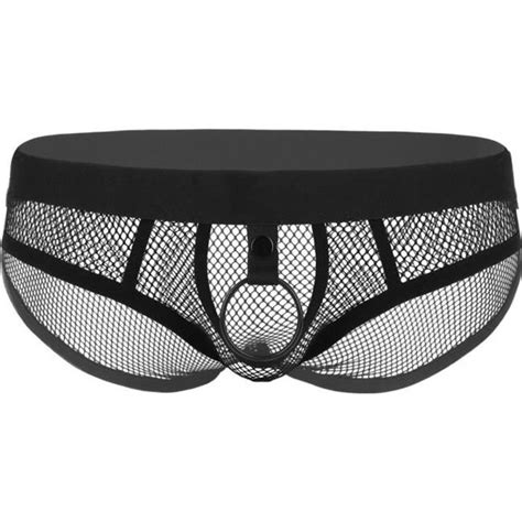 Yonghs Fr String Homme Sexy Ouvert Slip R Sille Tanga Bikini G String Anneau Underwear M Xxl