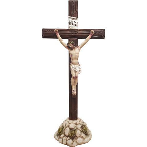 Resin Table Crucifix With Inri Brabander Es