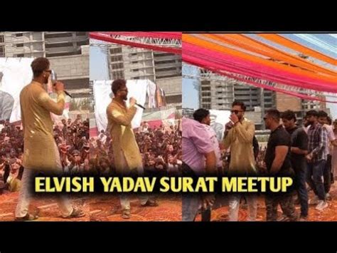 Elvish Yadav Grand Entry In Surat Meetup Elvish Yadav In Surat Meetup