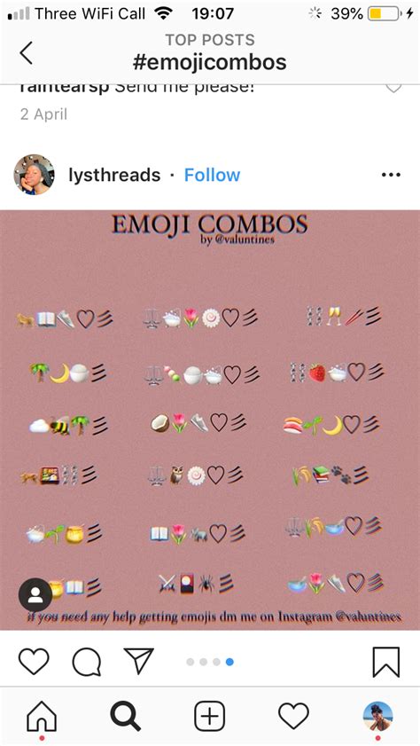 Cute Emoji Combo For Instagram