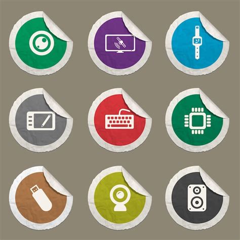 Premium Vector Gadgets Icons Set For Web Sites And User Interface