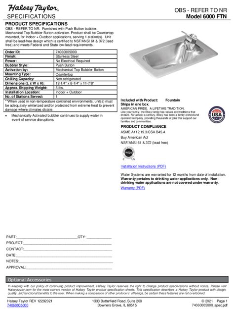 Fillable Online SPECIFICATIONS OBS REFER TO NR Model 6000 FTN Fax