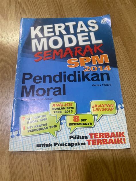 Kertas Model Spm Pendidikan Moral Model Paper Spm Sasbadi Hobbies