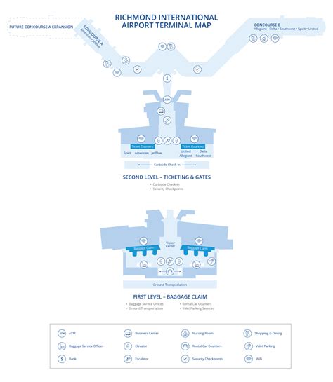 Richmond Airport Terminal Map