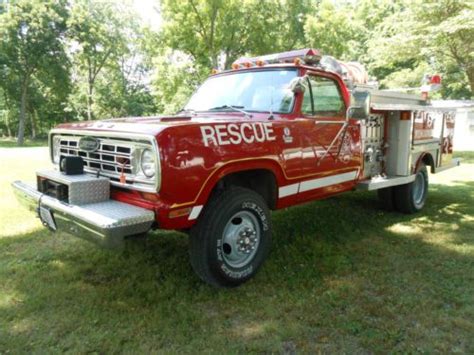 Sell Used 1975 Dodge 4x4 Power Wagon Fire Truck In Louisville