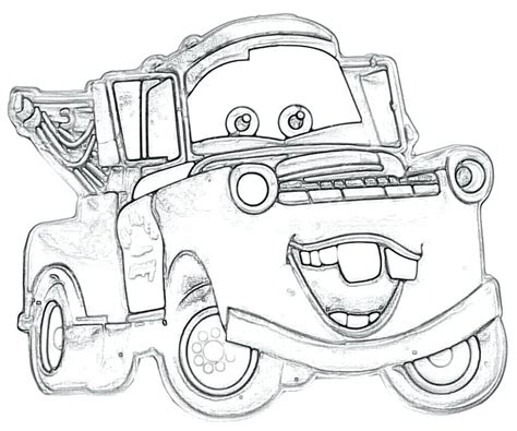 Tow Mater Coloring Page at GetColorings.com | Free printable colorings ...