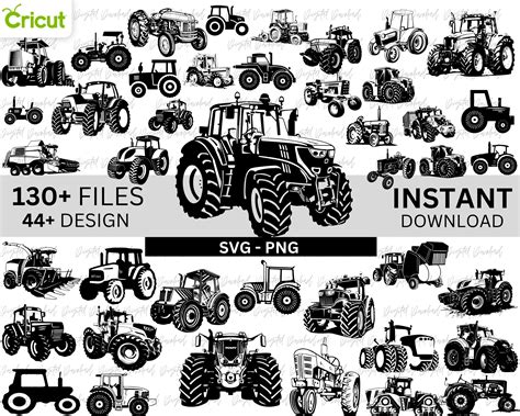 45 Tractors Svg Bundle Tractors Silhouette Svg Tractors Etsy Schweiz