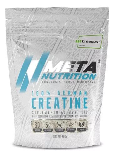 Meta Nutrition Creatina Sello Creapure 300 Grs 60 Servicios Envío Gratis