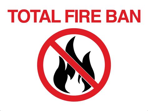 Total Fire Ban Sign - New Signs