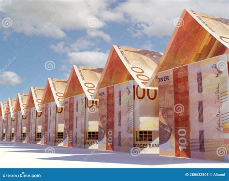 Kroner Banknote Houses Collection Royalty-Free Stock Photography ...