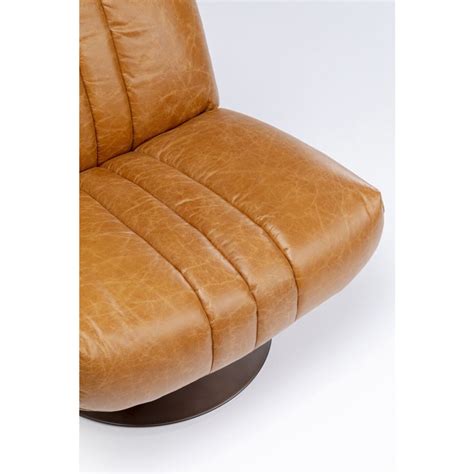 Vintage Lederen Draaifauteuil Napa Kare Design