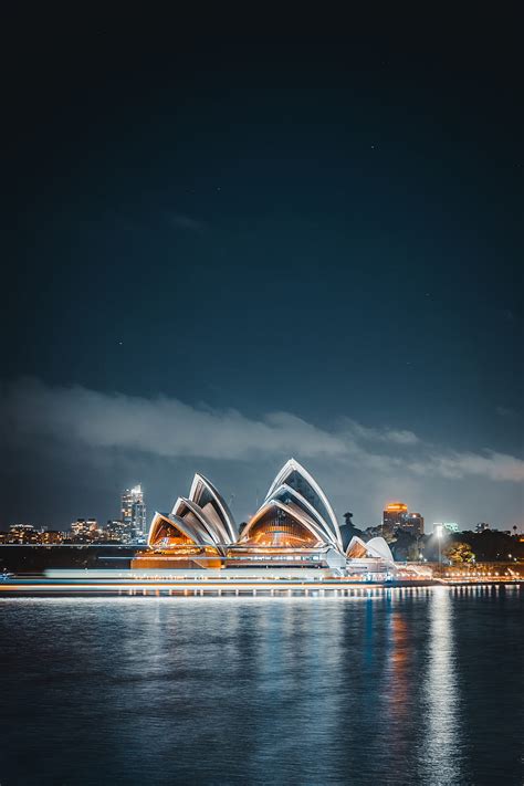 Sydney Opera House During Night Time HD Phone Wallpaper Peakpx