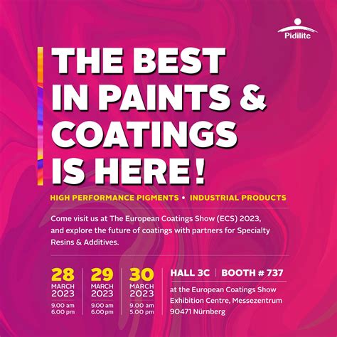 European Coatings Show Pidilite Industrial Product