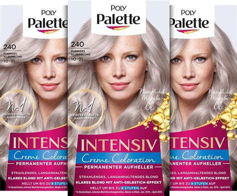 Palette Intensiv Creme Coloration 10 91240 Pudriges Silberblond Stufe