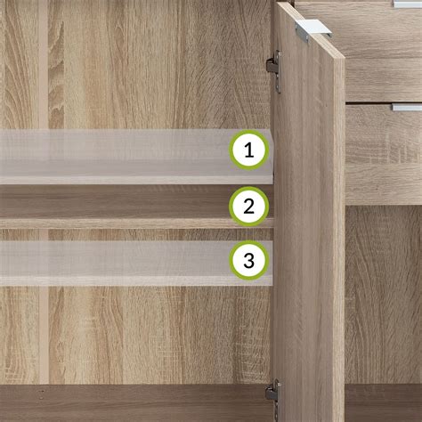 Kast Dressoir Alba Eiken Met Deuren En Laden Deubaxxl