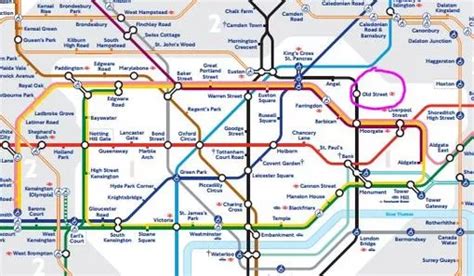 Old Street Underground Map