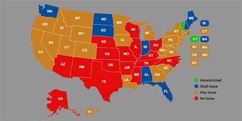 Ccw Reciprocity Maps For All Us States Oct 2018 Update Throughout