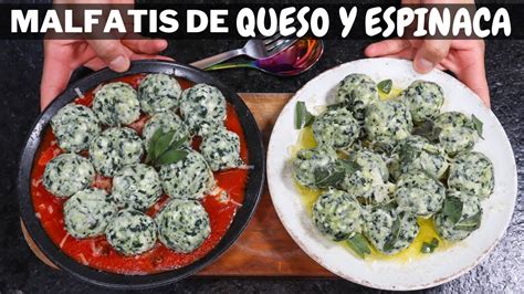 Malfatti De Queso Y Espinaca F Cil Y Rico Abelca Youtube