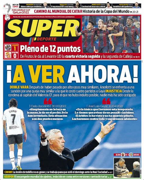 Portadas De La Prensa Deportiva 1 De Noviembre De 2022 Info Biwenger