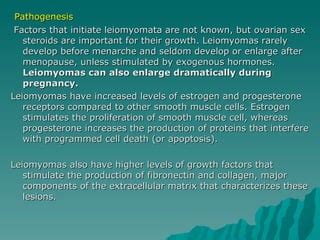 Gynaecology Benign Tumor Of The Uterus Dr Sundus PPT