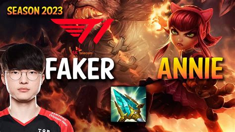 T1 Faker ANNIE Vs KASSADIN Mid KR Ranked YouTube