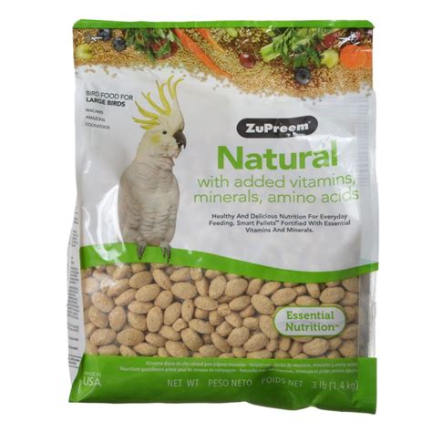 Zupreem Natural Bird Food Pellets For Large Birds Lb Walmart