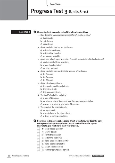 Pdf Market Leader Upper Intermediate Progress Test Dokumen Tips