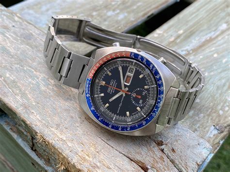 SEIKO POGUE WATER 70M PROOF 1971 Automatic Vintage Chronograph Watch