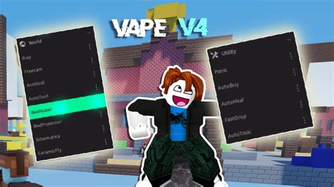 Vape V4 Roblox Bedwars Op Script Youtube