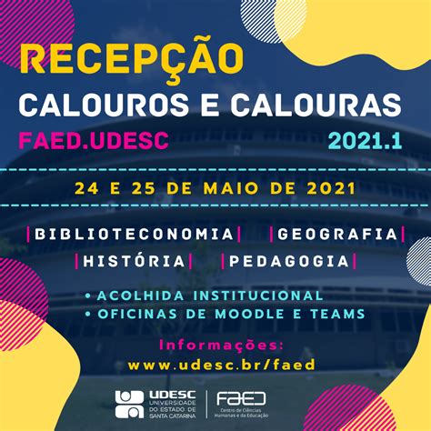 Notícia Udesc Faed realiza evento virtual de acolhida aos calouros e