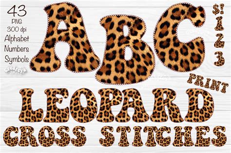 Leopard Alphabet PNG Cross Stitches Png Graphic By Createya Design