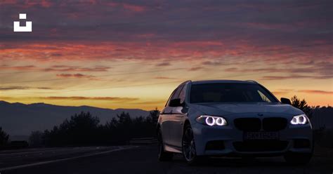 White Bmw M 3 On Road During Sunset Photo Free Brown Image On Unsplash