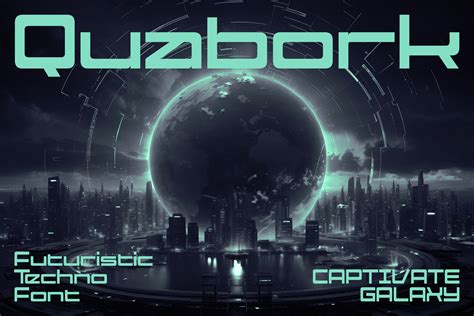 Quabork Futuristic Square Fonts Konstantine Studio