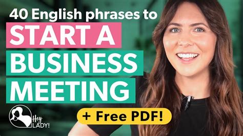 Important English Phrases To Start And Run Business Meetings Youtube