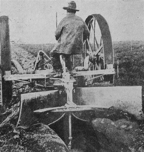 German Trench Digging Machine, c.1914