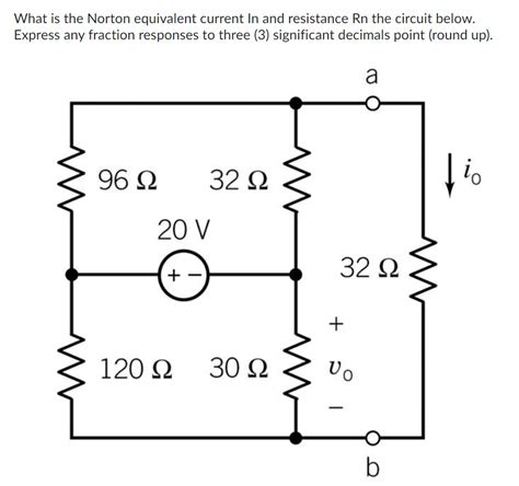 Solved What Is The Norton Equivalent Current In And Chegg