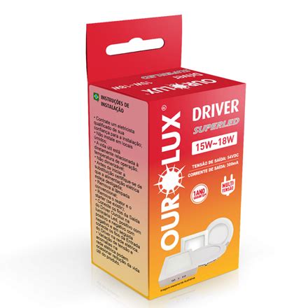 Driver Para Plafon Superled 18 15W 03804 Ourolux Driver Para Plafon