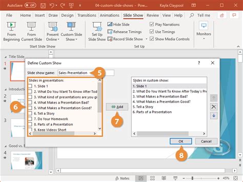 Custom Show In Powerpoint Customguide