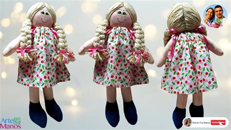 Cómo Hacer MUÑECAS DE TRAPO Para PRINCIPIANTES Tutorial Muñeca LADY