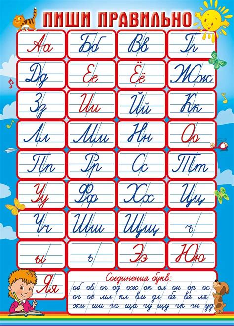 Алфавит прописью для детей распечатать