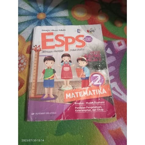 Jual Buku Esps Matematika Kelas 2 Sd Penerbit Erlangga Shopee Indonesia