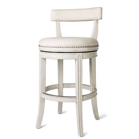 Maven Lane Alexander 31 Inch Tall Bar Height Rotating Low Back Barstool