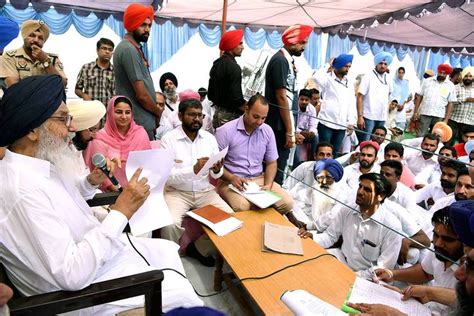 While Addressing People During Sangat Darshan In Lambi Assembly Segment