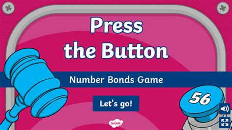 Number Bonds Press The Button Maths Game