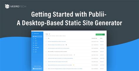 Getting Started With Publii A Desktop Based Static Site Generator