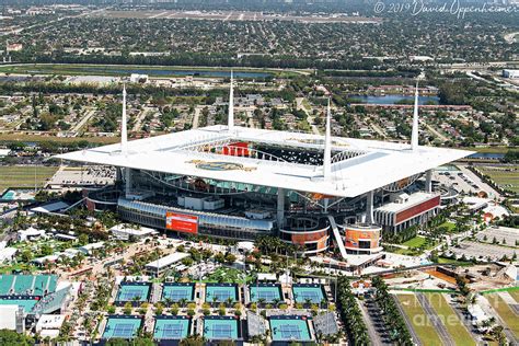 Hard Rock Stadium Aerial Miami Photograph By David Oppenheimer Fine