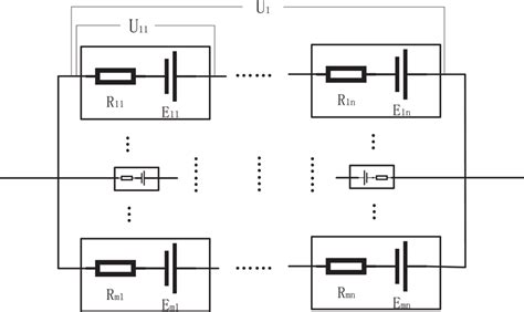 Schematic diagram of the battery pack model. | Download Scientific Diagram