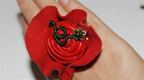 Make A Leather Rose Valentine Ring Diy Style Guidecentral Youtube