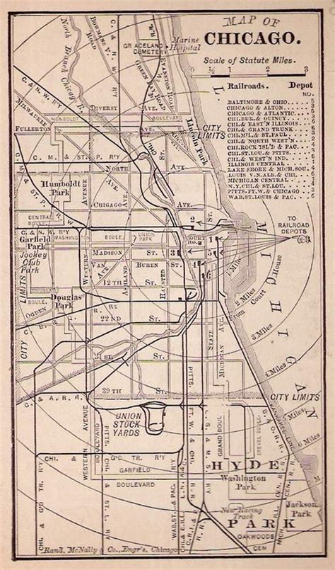 Chicago map - World's Columbian Exposition 1893: Architecture and ...