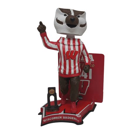 Bucky the Badger Wisconsin NCAA Men's Basketball Nat Champ bobblehead ...